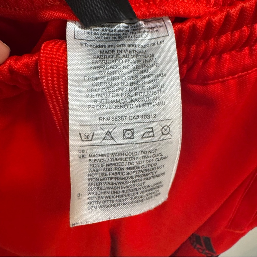 Adidas Tango Tape Club House Men's Red Sweatpants/Joggers Sz S Soccer Track Pant - Picture 9 of 11